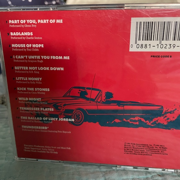 🚘 Vintage Thelma & Louise Soundtrack 1991 MCA 💿 Compact Disc 🚘 - Picture 2 of 3